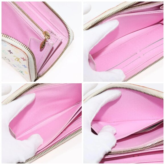 LOUIS VUITTON Monogram Multicolor Zippy Wallet Wallet White - Picture 11 of 15